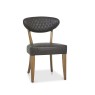 Ellis Rustic Oak Upholstered Dining Chair Ellis Rustic Oak Upholstered Dining Chair