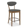 Ellis Rustic Oak Upholstered Bar Stool Ellis Rustic Oak Upholstered Bar Stool