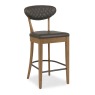 Ellis Rustic Oak Upholstered Bar Stool Ellis Rustic Oak Upholstered Bar Stool
