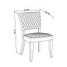 Lucas Rustic Oak Upholstered Dining Chair Lucas Rustic Oak Upholstered Dining Chair