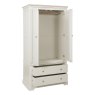 Bideford Painted 2 Drawer Gents Wardrobe Bideford Painted 2 Drawer Gents Wardrobe