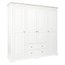 Bideford Painted 4 Door Wardrobe Bideford Painted 4 Door Wardrobe