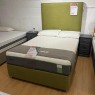 Showroom Clearance: 4ft6 English 2+2 Superior Drw Platform Base & Heather Floor Standing Headboard Showroom Clearance: 4ft6 English 2+2 Superior Drw Platform Base & Heather Floor Standing Headboard