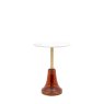 Allende Round Side Table in Orange Allende Round Side Table in Orange