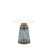 Garcia Round Side Table in Blue Garcia Round Side Table in Blue