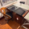 Showroom Clearance: Poise 130cm Wide Laptop Desk with 606 Leather Office Chair & 3 Drawer Chest Showroom Clearance: Poise 130cm Wide Laptop Desk with 606 Leather Office Chair & 3 Drawer Chest