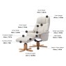 Dante Swivel Recliner Chair & Stool Dante Swivel Recliner Chair & Stool