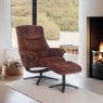Hancock Swivel Recliner Chair & Stool Hancock Swivel Recliner Chair & Stool