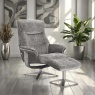 Hancock Swivel Recliner Chair & Stool Hancock Swivel Recliner Chair & Stool