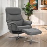 Hancock Swivel Recliner Chair & Stool Hancock Swivel Recliner Chair & Stool