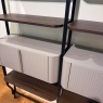 Showroom Clearance: Bontempi Charlotte Shelving Unit Showroom Clearance: Bontempi Charlotte Shelving Unit