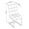 Upholstered Cantilever Dining Chair Upholstered Cantilever Dining Chair