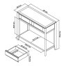 Ibsen Grey Console Table With Drawers Ibsen Grey Console Table With Drawers