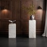 Marmo White Marble Large Pedestal Marmo White Marble Large Pedestal