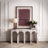 Arches Console Calcatta Marble Table Arches Console Calcatta Marble Table