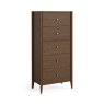 Paterson Dark 5 Drawer Tallboy