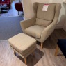Showroom Clearance: Rebecca Chair & Footstool Showroom Clearance: Rebecca Chair & Footstool