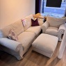 Showroom Clearance: Collins & Hayes Lavinia Large Loose Cover Sofa, Major Chair & Border Footstool Showroom Clearance: Collins & Hayes Lavinia Large Loose Cover Sofa, Major Chair & Border Footstool