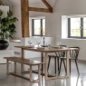 Cadoc Smoked Oak Fixed Dining Table Cadoc Smoked Oak Fixed Dining Table
