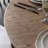 Cadoc Smoked Oak Round Dining Table Cadoc Smoked Oak Round Dining Table