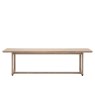 Cadoc Smoked Oak Dining Bench