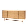 Cadoc Natural Oak 4 Door Sideboard Cadoc Natural Oak 4 Door Sideboard