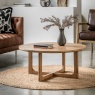 Cadoc Natural Oak Round Coffee Table Cadoc Natural Oak Round Coffee Table