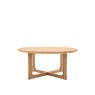 Cadoc Natural Oak Round Coffee Table Cadoc Natural Oak Round Coffee Table