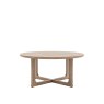 Cadoc Smoked Oak Round Coffee Table Cadoc Smoked Oak Round Coffee Table