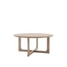 Cadoc Smoked Oak Round Coffee Table Cadoc Smoked Oak Round Coffee Table
