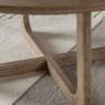 Cadoc Smoked Oak Round Coffee Table Cadoc Smoked Oak Round Coffee Table