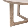 Cadoc Smoked Oak Round Coffee Table Cadoc Smoked Oak Round Coffee Table