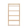 Cadoc Natural Oak Tall Open Display Unit