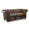 Chalfield 2 Seater Sofa in Leather Patchwork Chalfield 2 Seater Sofa in Leather Patchwork