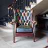 Bernard Chair in Leather Patchwork