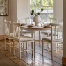 Ethan White Round Extending Dining Table Ethan White Round Extending Dining Table
