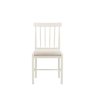 Ethan White Dining Chair with Upholstered Seat (Pair of 2)
