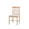 Ethan Oak Dining Chair with Upholstered Seat (Pair of 2) Ethan Oak Dining Chair with Upholstered Seat (Pair of 2)