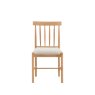 Ethan Oak Dining Chair with Upholstered Seat (Pair of 2)