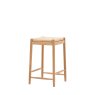 Ethan Oak Stool with Woven Seat Ethan Oak Stool with Woven Seat