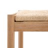 Ethan Oak Stool with Woven Seat Ethan Oak Stool with Woven Seat