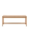 Ethan Oak Dining Bench with Woven Seat