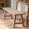 Ethan Oak Trestle Dining Bench Ethan Oak Trestle Dining Bench