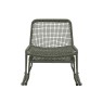 Siderno Lounge Chair with Footstool in Green
