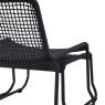 Siderno Lounge Chair with Footstool in Black Siderno Lounge Chair with Footstool in Black