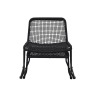 Siderno Lounge Chair with Footstool in Black Siderno Lounge Chair with Footstool in Black