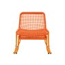 Siderno Lounge Chair with Footstool in Orange