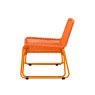 Siderno Lounge Chair with Footstool in Orange Siderno Lounge Chair with Footstool in Orange