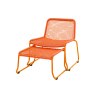Siderno Lounge Chair with Footstool in Orange Siderno Lounge Chair with Footstool in Orange