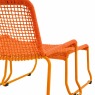 Siderno Lounge Chair with Footstool in Orange Siderno Lounge Chair with Footstool in Orange